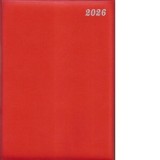 Agenda A4 2026, datata, Manager, 136 pagini, culoare rosu