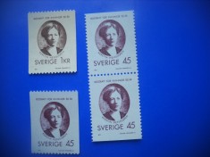 HOPCT TIMBRE SUEDIA MNH 1129 DREPTUL LA VOT -FEMEILOR -4 VAL 1971-NESTAMPILAT