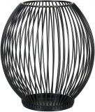 Suport pentru lumanare Encoft, metal, negru, 15,5 x 14 x 9 cm