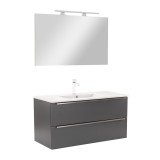 Mobilier complet de baie Vario Trim 100 antracit-antracit