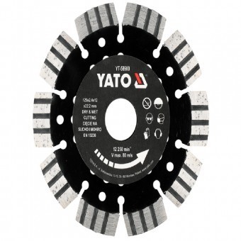 Disc diamantat taiere beton armat umed-uscat, 125x22.2mm