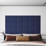 vidaXL Tăblie de Pat pentru Perete 12 pcs albastru 30 x 30 cm țesătură 4008322
