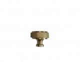 Buton de mobilier industrial canelat auriu 3 cm