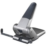 Perforator hartie 2 perforatii 65 coli metal Leitz 5180 partial reciclat si reciclabil Perforator metalic Leitz 5180 65 coli gri