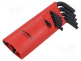 Set 15 chei imbus sferic lungi BONDHUS GorillaProof ProTanium&reg; oțel