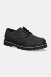 Birkenstock pantofi din nubuc Highwood Lace Low culoarea negru, 1028173