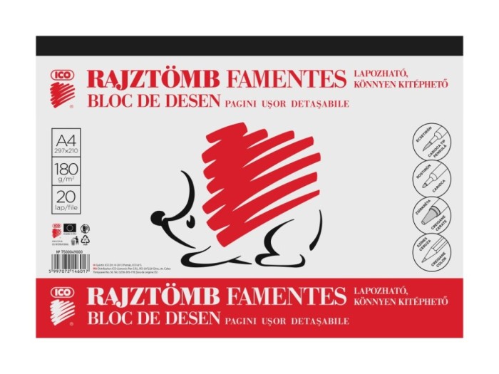 Bloc desen A4 180 g 20 file ICO Arici