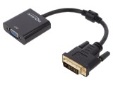Convertor DELOCK 65658 D-Sub 15pin la DVI-D 24+1 și VGA soclu