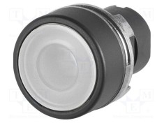 Comutator EAO 22mm Alb IP65 Poz.i stab: 2 Acţionat prin apăsare