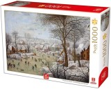 Puzzle 1000 piese - Winterlandscape with a Bird Traps | Deico Games
