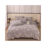 Cumpara ieftin Lenjerie Cocolino 4 Piese Pentru Pat Dublu cu Elastic- JO282 Dungi Gri