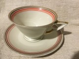Vintage / Design - Farfurie si cana cu marcaj Schlaggenwald Czechoslovakia !