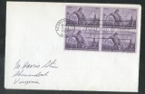 United States 1954 Nebraska territory x 4 FDC K.529