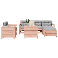 vidaXL Set canapele grădină, 7 piese, lemn masiv brad douglas 3250554