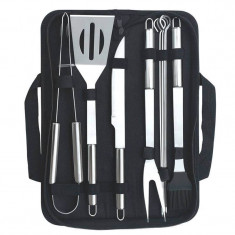 Ustensile pentru gratar/bbq Edman INX-1, otel inoxidabil, geanta depozitare, set 10 piese