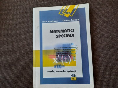 OCTAVIAN STANASILA MATEMATICI SPECIALE /VASILE BRINZESCU foto