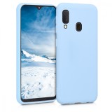 Husa pentru Samsung Galaxy A20e, Silicon, Albastru, 48738.58, Carcasa, Kwmobile