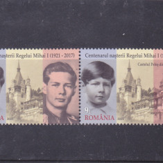 ROMANIA 2021 - CENTENARUL NASTERII REGELUI MIHAI I, MNH, (IN PERECHE) - LP 2343