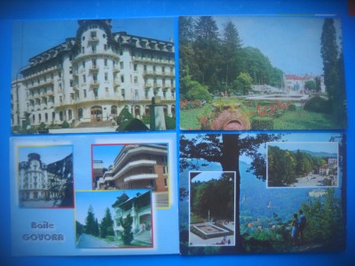 HOPCT LOT 3913 - 4 CARTI POSTALE-GOVORA -JUD- VALCEA-CIRCULATE foto