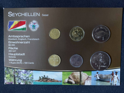 Seria completata monede - Republica Seychelles 2003-2007 , 6 monede foto