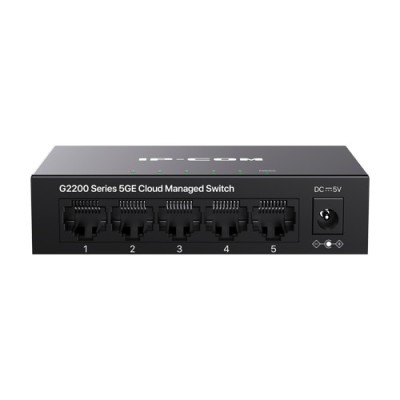 Switch 5 porturi Gigabit, Cloud Management - IP-COM G2205D SafetyGuard Surveillance foto