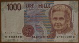 1000 lire 1990, Italia, Montessori