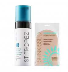 Set pentru autobronzare profesionala cu Spuma ST TROPEZ si Manusa Dubla SUNKISSED foto