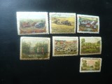 Serie URSS 1957 Agricultura , 7 valori stampilate, Stampilat