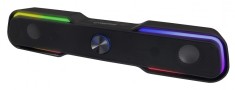 Boxa portabila Esperanza Apala Rainbow, iluminare led, 30Hz-20kHz, 6W, 5V, 44 x 8,3 x 8,8cm, negru foto