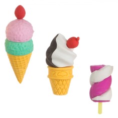 Set Radiere 3D, Model &Icirc;nghețată și Marshmallow, Multicolor, 3 Bucăți