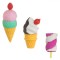 Set Radiere 3D, Model &Icirc;nghețată și Marshmallow, Multicolor, 3 Bucăți