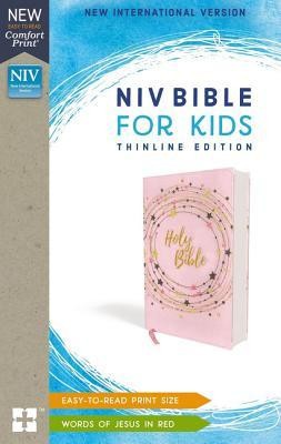 NIV Bible for Kids, Flexcover, Pink/Gold, Red Letter Edition, Comfort Print: Thinline Edition foto