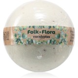 Folk &amp; Flora Eucalyptus bombă de baie cu efect calmant 130 g