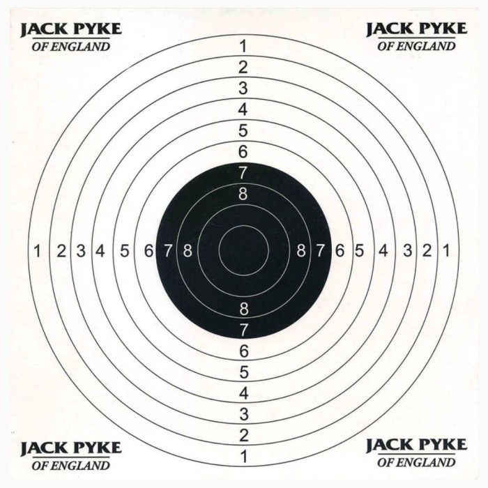 Jack Pyke Target cards 100pcs