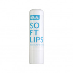 Balsam natural pentru buze, cu unt de shea si bumbac, SOFT LIPS, BIOBAZA, 4,5 g foto