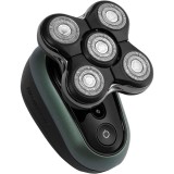 Aparat de ras pentru cap Remington Ultimate Series RX7 XR1600, 100% rezistent la apa, functie turbo, negru/verde