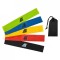 Set 5 benzi elastice de rezistenta, Malatec, 5 trepte de dificultate pentru fitness, yoga, exercitii fizice, saculet transport inclus, multicolor