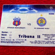 Bilet meci fotbal STEAUA BUCURESTI - DINAMO KIEV (21.11.2006)