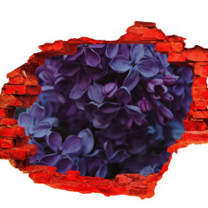 Autocolant decorativ, Gaura in perete, Arbori si flori, Multicolor, 83 cm, 416ST-2