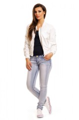 R647-2 Jacheta casual cu mansete si buzunare