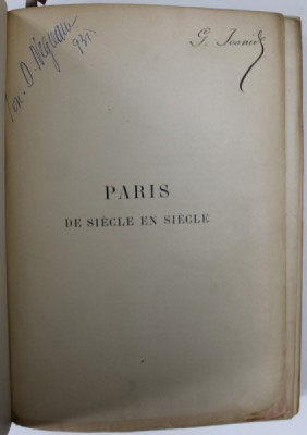 PARIS DE SIECLE EN SIECLE , textes et dessins par A. ROBIDA , INCEPUTUL SEC XX , foto