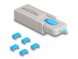 Port blocker USB type C 5 buc +cheie, Delock 20926