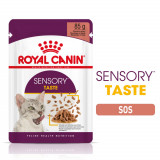Royal Canin Sensory Taste, hrană umedă pisici, stimulareagustului (&icirc;n sos), 85g