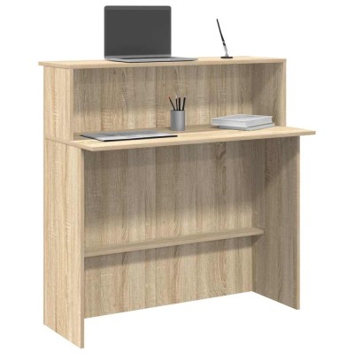 vidaXL Birou de recepție Stejar Sonoma 100x50x103,5 cm Lemn prelucrat 859026 foto