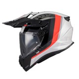 Cumpara ieftin Casca adventure MT model Track SV Nomad A15 alb / rosu / negru