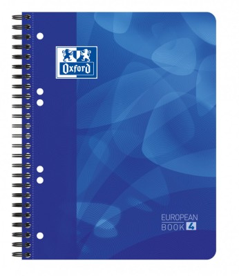 Caiet cu spirala A5+, OXFORD School Projectbook, 4cul x 30file-90g/mp, foto