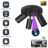 Camera Spion Wi-Fi, MCE362-B, Ascunsa in Plafoniera ,Full HD, Inregistrare Audio-Video, Detectia miscarii, Slot Card si Aplicatie Live