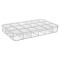 Cutie organizator suruburi, cu 18 locuri, ASR-5075, transparent, 295 x 185 x 40 mm