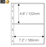 Folii transparente LUX pentru două bancnote 2C &ndash; 185x122 mm , 10 buc &ndash; format OPTIMA