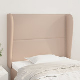 Gossi tablie pat cu aripioare cappuccino 93x23x118/128 cm piele eco